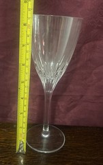 6 Marquis Waterford Crystal Platinum Trim Claria Wine Glasses 8.25″