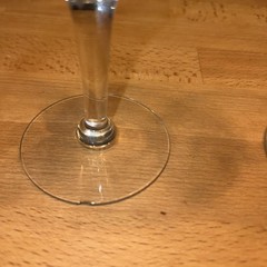 Set of 5 Etched Wine Glasses – Grape & Leaf Design – Vintage Clear Stemware