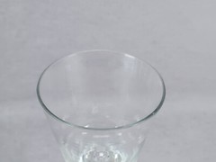 18th Century Continental Baluster Stem Flint Glass Wine C. 1710-1715