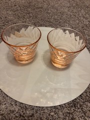 Jeanette Chantilly Pink Old Fashioned Style Glasses Set Of 2
