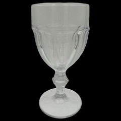 Libbey Glass USA WATER GOBLET Gibraltar Clear Duratuff Drinkware Paneled