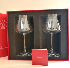 Baccarat Chateau Tasting Glass Red Wine Clear Crystal Large 2611151 Set of 2 NIB