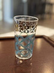 Vintage Federal Glass mid-century modern atomic design tumbler.