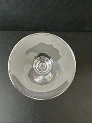 Mikasa Sonata Gold Crystal Champagne Flute Glass 8 3/4” Optic Bowl Discontinued