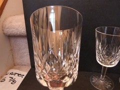 4 Waterford LISMORE Crystal WATER GOBLET or WINE Glass 6 7/8″ 9oz. L2