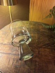 Clear Glass Goblet – Round Shape, Glossy Finish, 5.5″ Tall