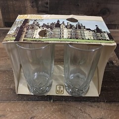 Vintage Anchor Hocking Crown Point Beverage Glasses Set Of 4 Water Iced Tea Gift