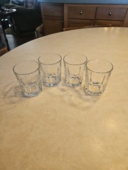 4 – Libbey Crisa On The Rocks Glass Clear Boston Tumblers 8oz Barware 8 Panels