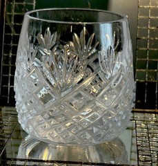 Waterford Cut Crystal Vodka Shooter Sullivan Pattern Mint Displayed Only