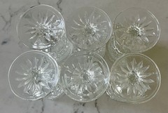 6. Vintage Anchor Hocking WEXFORD WINE GOBLETS 5 3/8″ tall