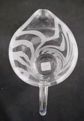 Lenox Kate Spade Cocktail Pitcher Banyan Stripe Clear Etched