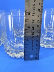 5 Cristal d’Arques Durand CHANTELLE Crystal On The Rocks Glasses France Tumblers