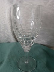 Vintage Millee Rogaska Woodland Crystal Clear Water Goblet Glasses. Set of 4.