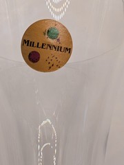 4 Crystal «Millennium 2000» Cristal D’Arques Champagne Flutes