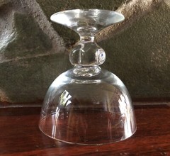 VINTAGE 1930’S SKRUF ASTRID LOBE SWEDISH CRYSTAL CHAMPAGNE COUPE SHERBET GLASS