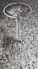 Schott-Zweisel ~ CEREMONY 7-7/8″ WINE GLASS (8 Ounce) CLEAR VERTICAL CUT 1993-93