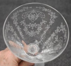 LOVELY VINTAGE CAMBRIDGE DIANE PEDESTAL WATER GOBLET – HAVE 5