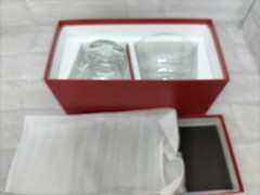 Baccarat Tumbler Beluga & 2012 Lola Rock Glass Pair