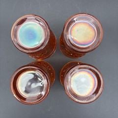 Northwood Marigold 5pc. Raspberry Carnival Glass Water Set