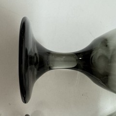 Vintage Set Of 4 Libbey Smoke Gray Glass Water Wine Iced Tea 16 Oz Goblets 7″