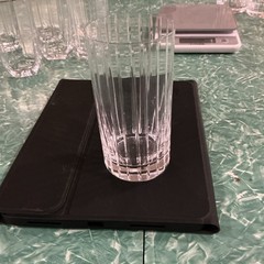 Set of 8 Clear Crystal Vertical Cut Pattern Round 12oz 5.5in
