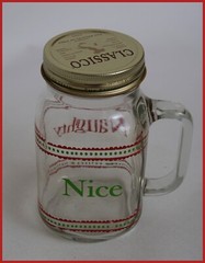Ball Jar with handle as shown. Naughty- Nice NEW FREE SHIPPING