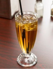 Set of 2 Libbey Panel Design SODA FOUNTAIN 12oz Tumblers Milk Shake * Iced Tea
