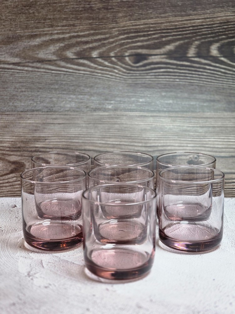 Libbey Metropolitan Plum Old Fashion Rocks Glasses Set Of 7 Lowball Barware