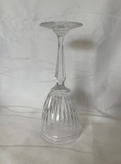 Waterford Crystal Hanover Platinum Water Goblet- 7 3/4 Tall- Cut Panel Design