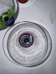 Vtg Dansk Spectra Multi-colored 4″ Cocktail Glasses Set Of 5 Beautiful MINT