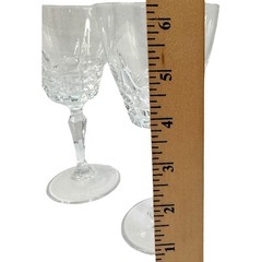 Vintage Set of 4 Cherbourg 24% French Lead Crystal Unit No. 5 Cordial Glasses