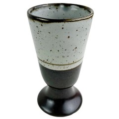 Vintage Otagiri Stoneware Goblet Cups Set 4 Japan Mariner Sierra Brown Speckled