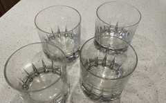 Set of 4 Rosenthal Tivoli Studio Line Old Fashioned Whiskey Glasses, 3 1/8″