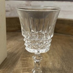 2 VTG W M Dalton Finely Blown 24% French Lead Crystal CORDIAL Verite Pattern Box