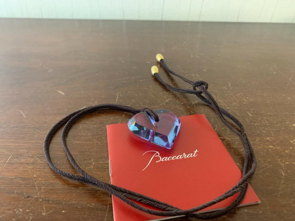 Baccarat Crystal Heart Necklace