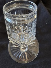Royal Brierley Crystal Dorchester 5″ Biscuit Small Canister w/Lid