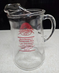 Jack Daniels Tennessee Tea Red Script Pitcher with Recipe 80 Ounces