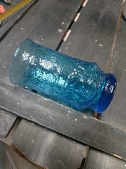 Vintage Anchor Hocking Rainflower Laser Blue 10 Ounce Tumbler Replacement