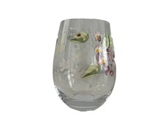 New Lenox Butterfly Meadows Stemless Wine Glasses Juice Glasses – 4 Pack