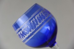 Set of 7 Colorful Glass Wine Goblets – One Glows!