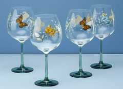 Lenox Butterfly Meadow Balloon Wine Glasses 26 oz, Set of 4! NEW!