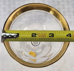 1900s Antique Tiffin Cordial/LIquor Glass with Gold Leaf Pattern Replacement
