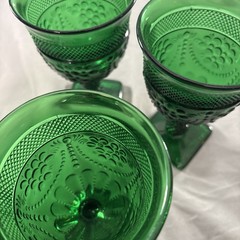LG Wright Moon & Star Cordial Glass Green 4 Avail. selling as a set
