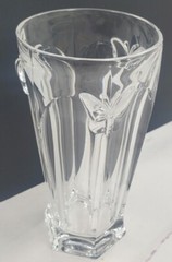 LENOX Butterfly Meadow Highball Iced Tea Clear Glass Full Lead Crystal 6.5″