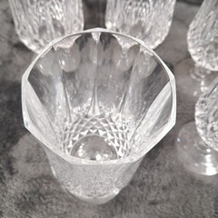 Vintage Set Of 6 Cristal D’Arques Durand Crystal Cordial Tea Goblets