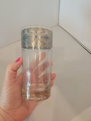 Vtg Barware Culver High Ball 1 Glass Sorrento Silver Filigree Turquoise MCM Rare