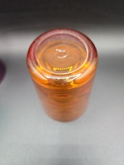 VTG MCM Hazel Atlas Set of 6 Thumbprint Coindot Glass Juice Cup Tumblers READ