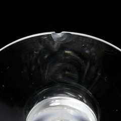 Vintage Cut Crystal Champagne Dessert Coupes Thumbprint Glasses 6pc Lot 5″h B