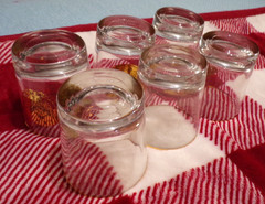 6 Libbey’s textured gold coin old fashioned glasses MCM 22k gold trim