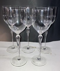 5 Pieces Rosenthal Studio-Linie Germany 9 Inches Tall Wine Glass In Original Box
